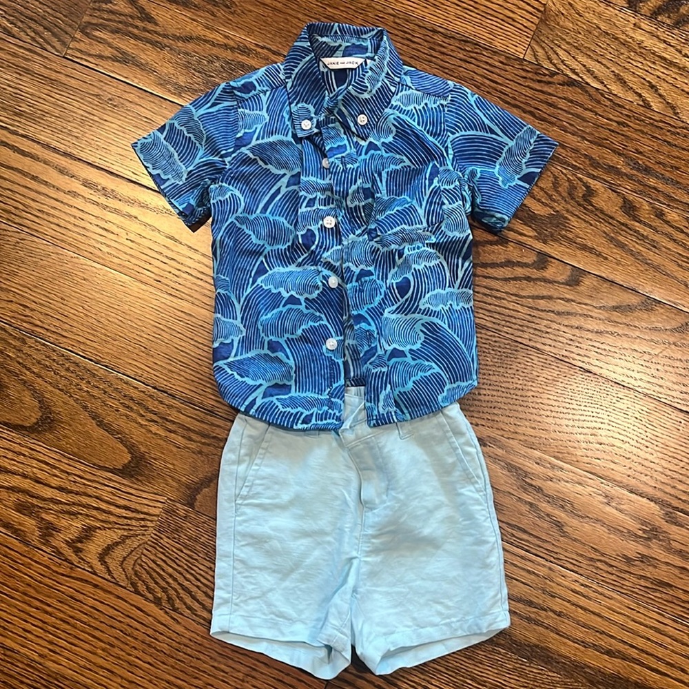 Never worn! Janie & Jack summer set 6 to 12 months